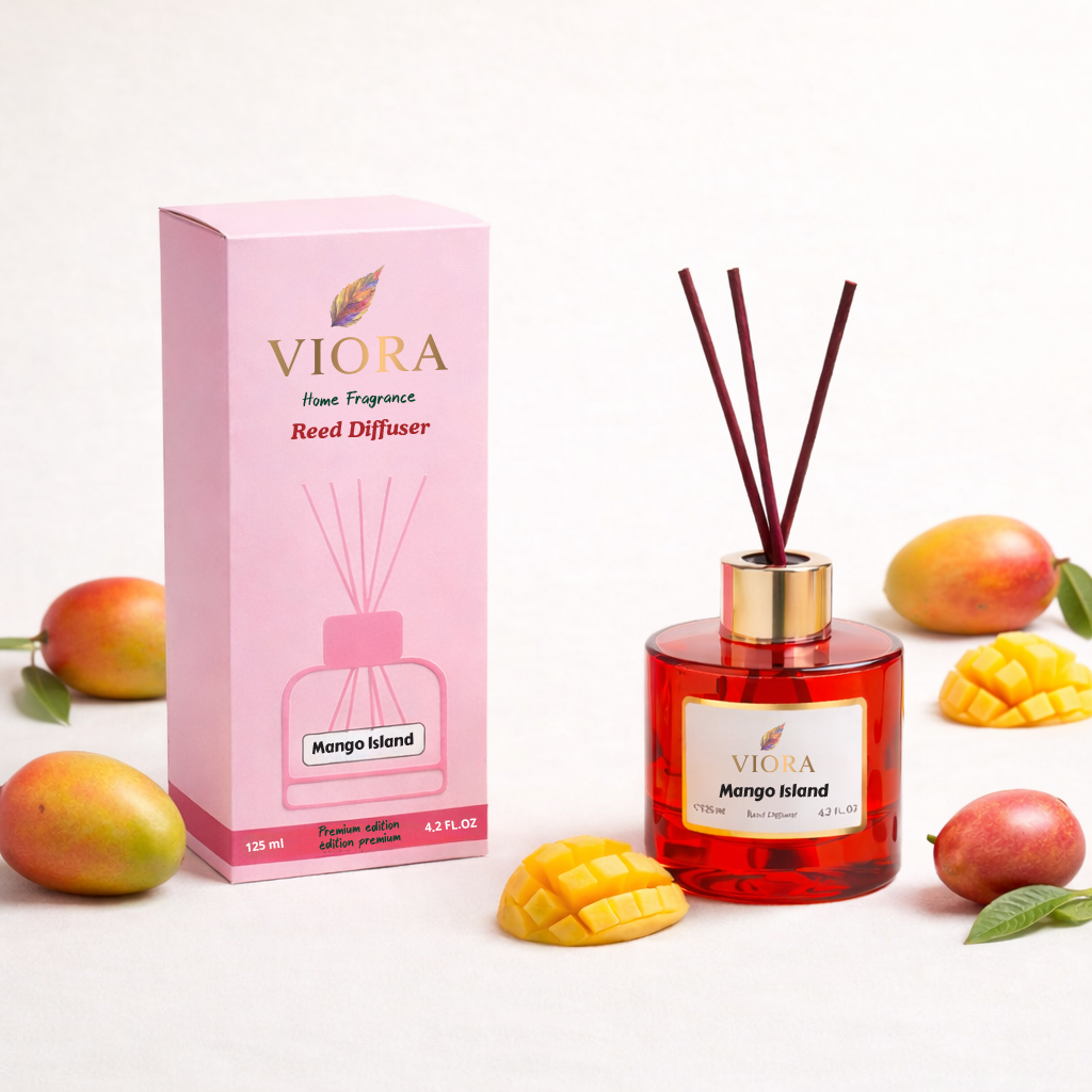 Viora Reed Diffuser 125 ml+ 50Ml free with Mango Island Fragrance