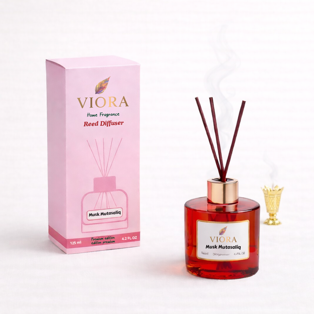 Viora Reed Diffuser 125 ml+ 50Ml free with Musk Mutsaliq Fragrance