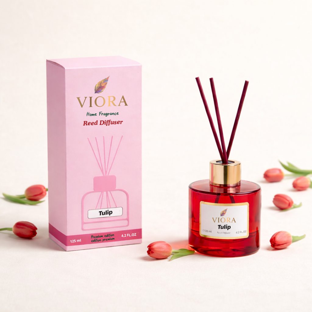 Viora Reed Diffuser 125 ml+ 50ml Free with Tulip Fragrance