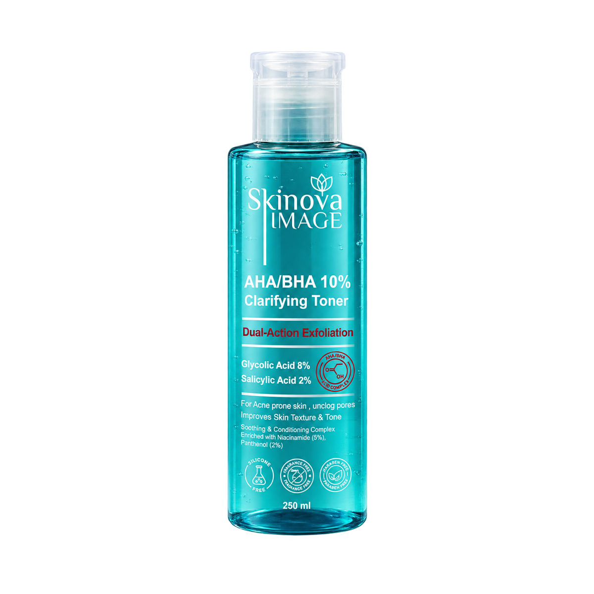 SKINOVA IMAGE AHA/BHA 10% CLARIFYING TONER
